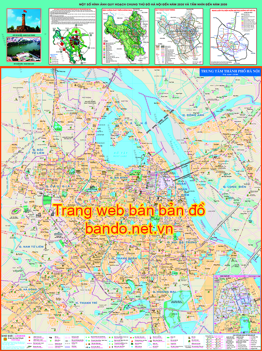 Du Lịch và Quy Hoạch Hà Nội khổ A1