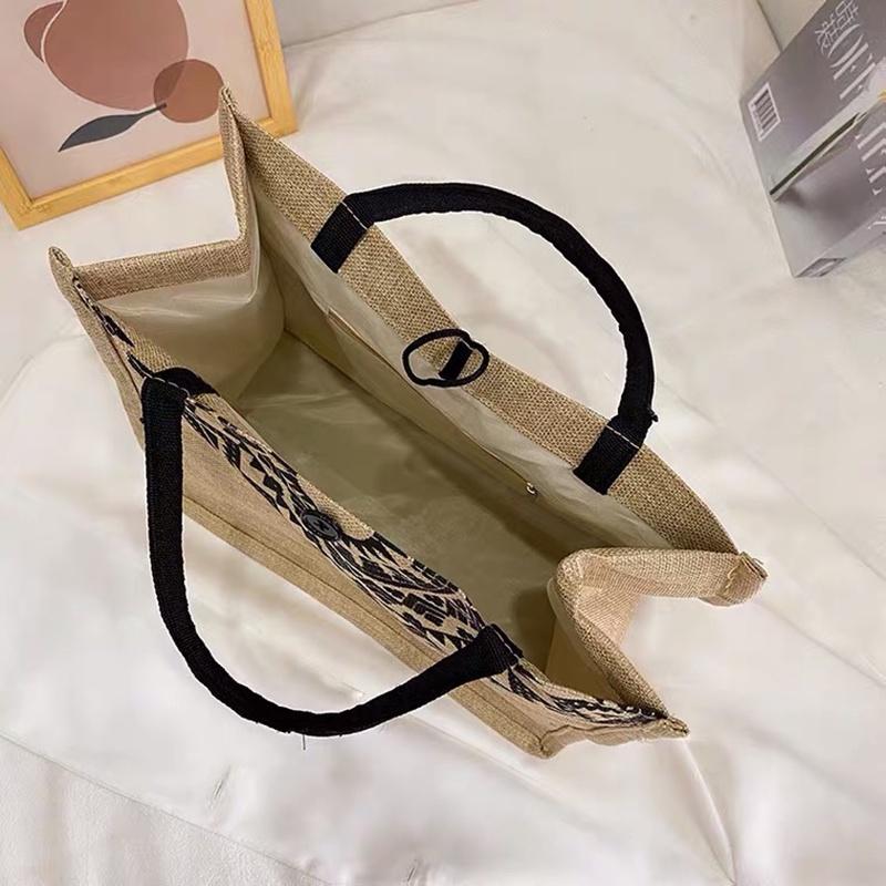 Túi Cói Du Lịch Họa Tiết TRỐNG ĐỒNG, Túi Cói Vintage Đi Biển, Đi Chơi Sang Trọng