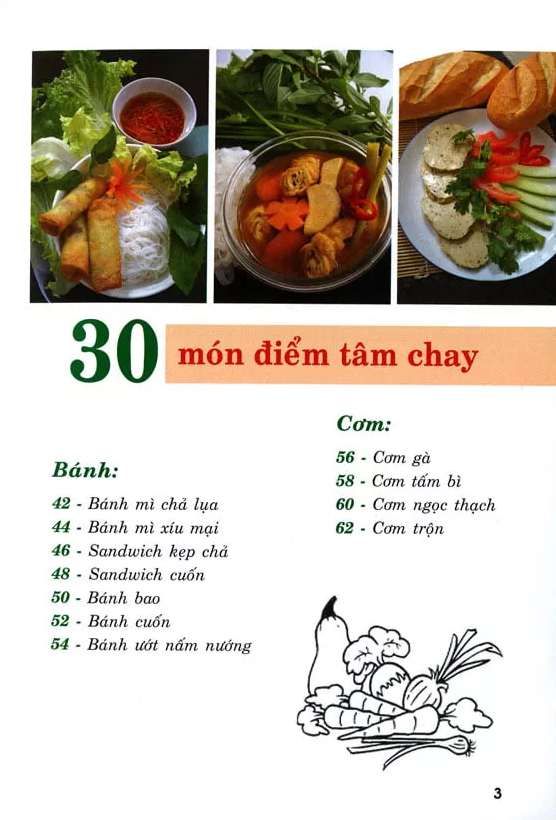 30 Món Điểm Tâm Chay