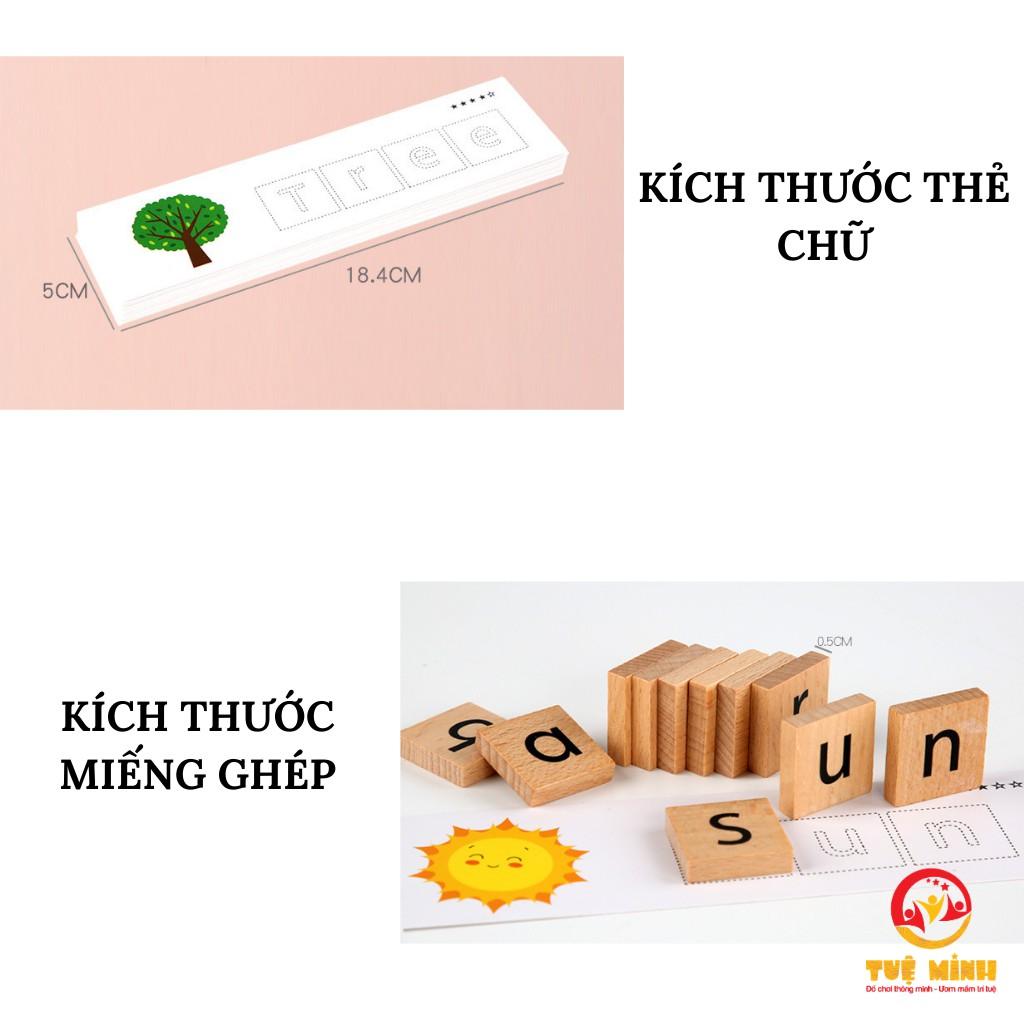 Đồ Chơi Ghép Chữ Đồ Chơi Gỗ Giúp Bé Học Vần Tiếng Anh