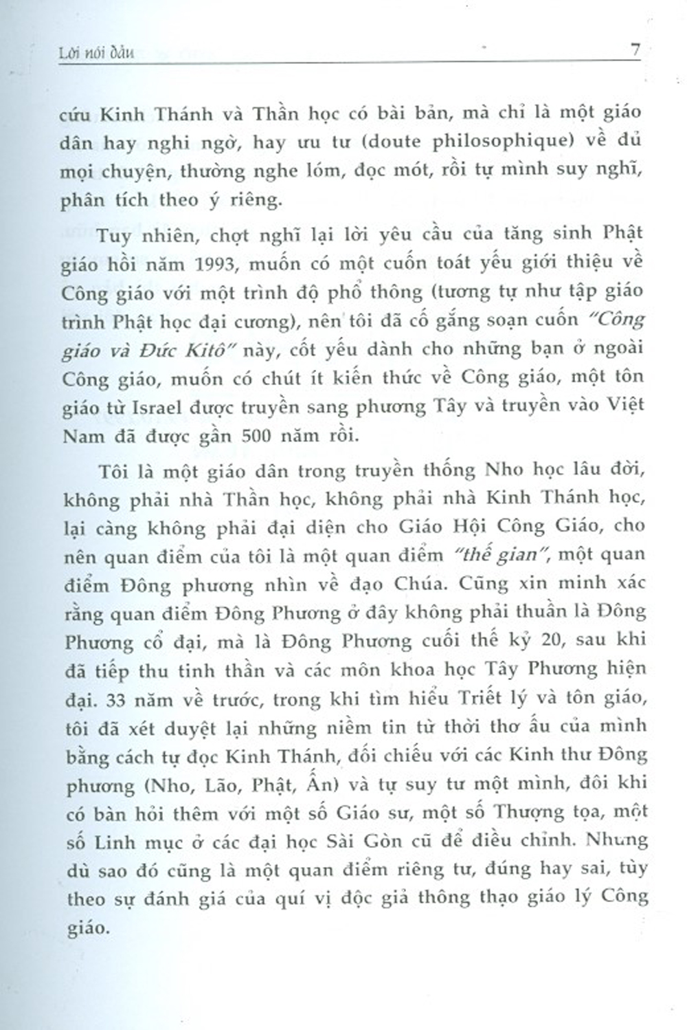 Công Giáo Và Đức Kitô - Kinh Thánh Qua Cái Nhìn Từ Đông Phương (Tái bản)