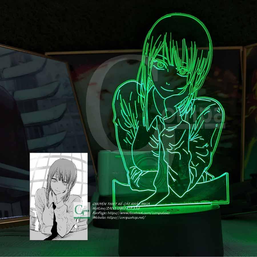 Đèn Ngủ Chainsaw Man Makima Type 02 ACSM0102 16 MÀU TÙY CHỈNH ĐÈN LED ANIME ĐẸP