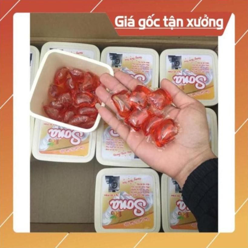 VIÊN GIẶT XẢ 2 IN 1 SONA - HỘP 30 VIÊN, Lưu Hương Lâu, Làm Mềm Vải, Không Gây Kích Ứng Da