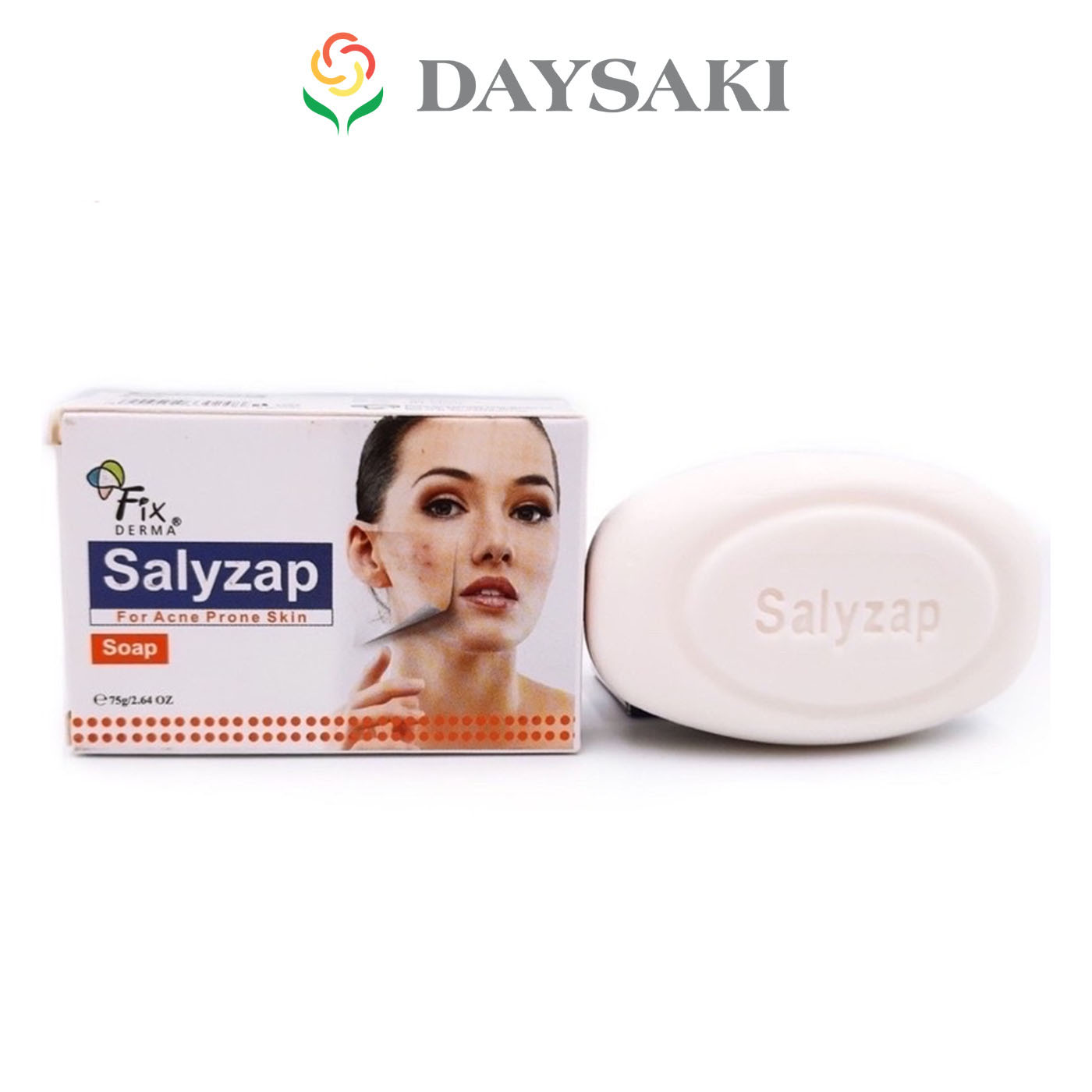 Fixderma Xà Phòng Giảm Mụn Mờ Thâm Nám Salyzap Soap 75g