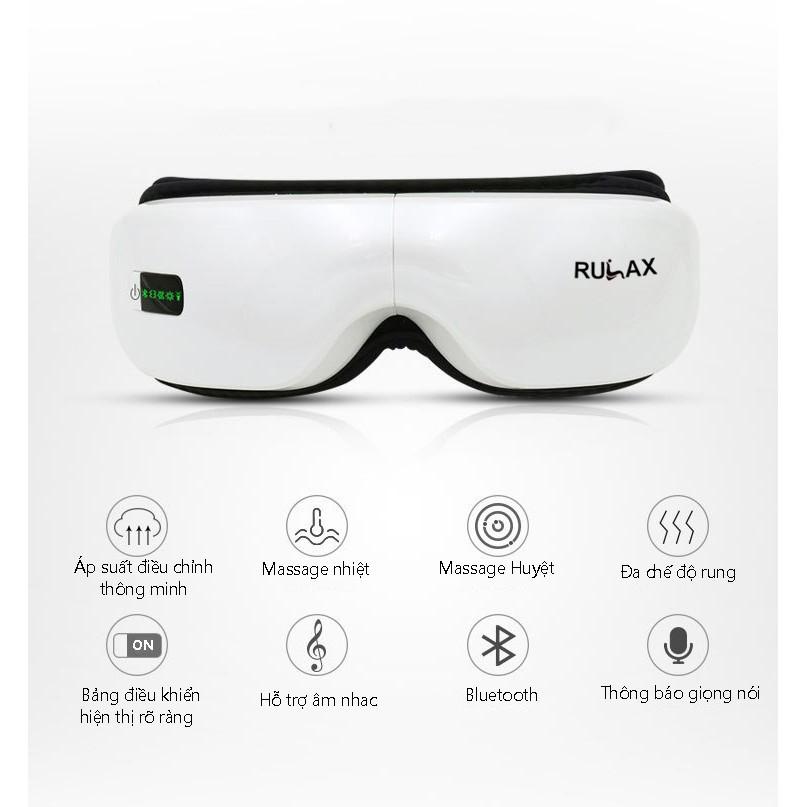 Máy Massage Mắt Thông Minh Rulax phiên bản mới nhất 2021 hỗ trợ Trị Mỏi Mắt, Thâm Quầng