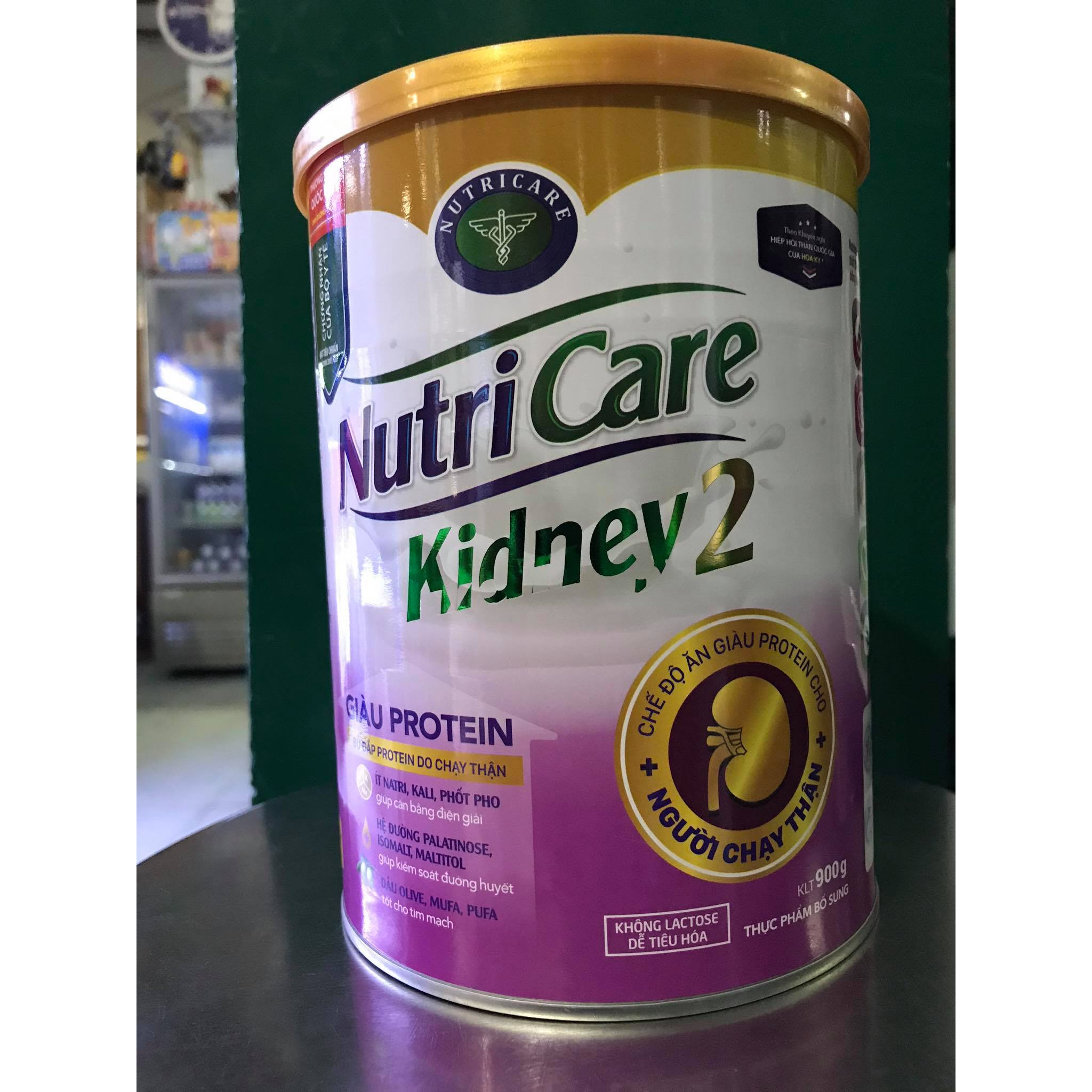 Sữa Kidney 2 900g của NutriCare - Chế độ ăn giàu Protein cho NGƯỜI CHẠY THẬN