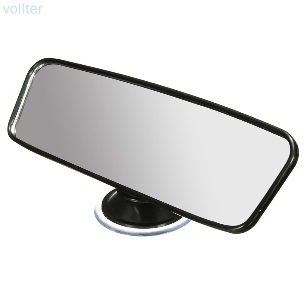 Universal 200mm Car Truck Wide Flat Interior Rear View Mirror Vehicle Suction Stick Rearview Mirror