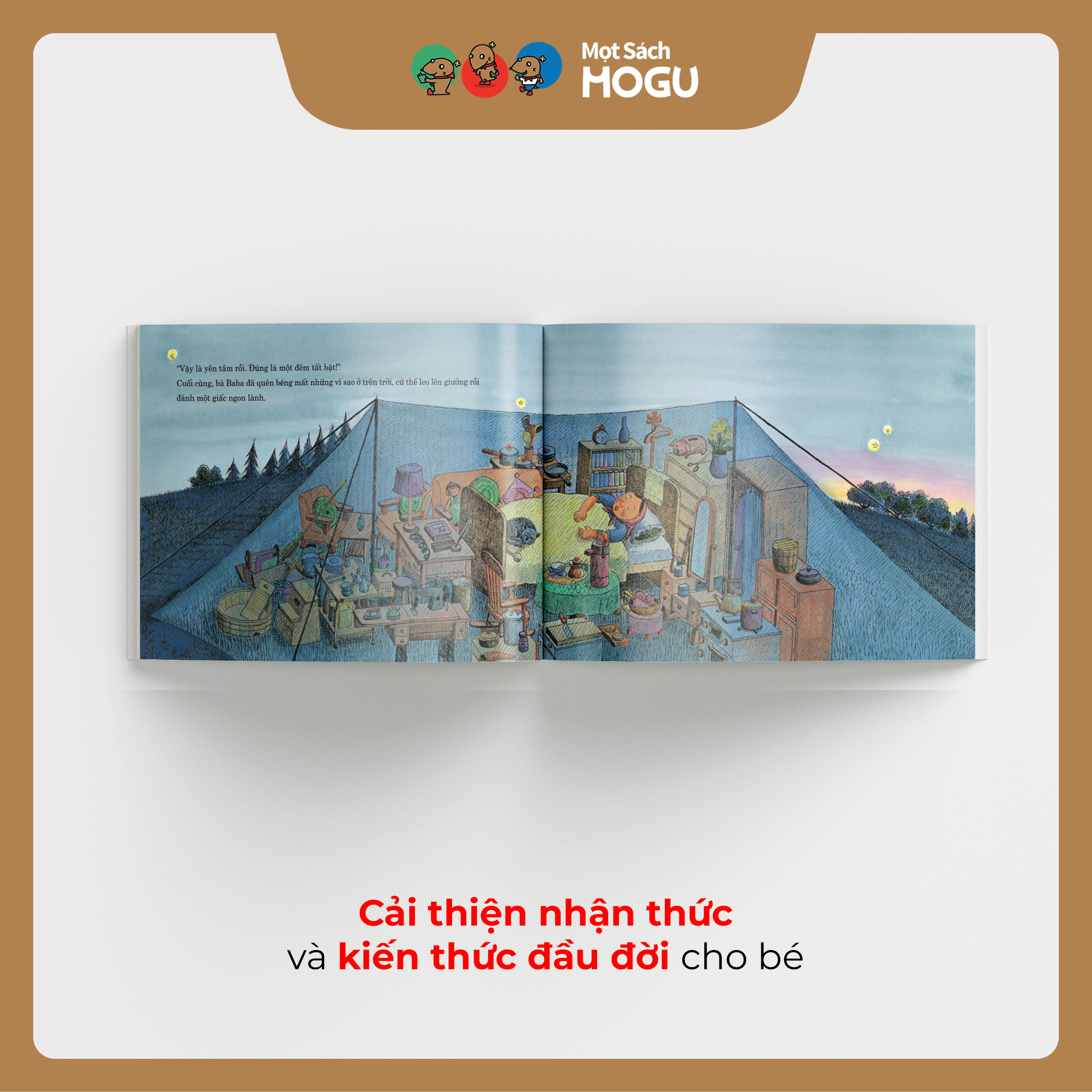 Truyện Ehon bé 3-4-5 tuổi - Đêm tất bật