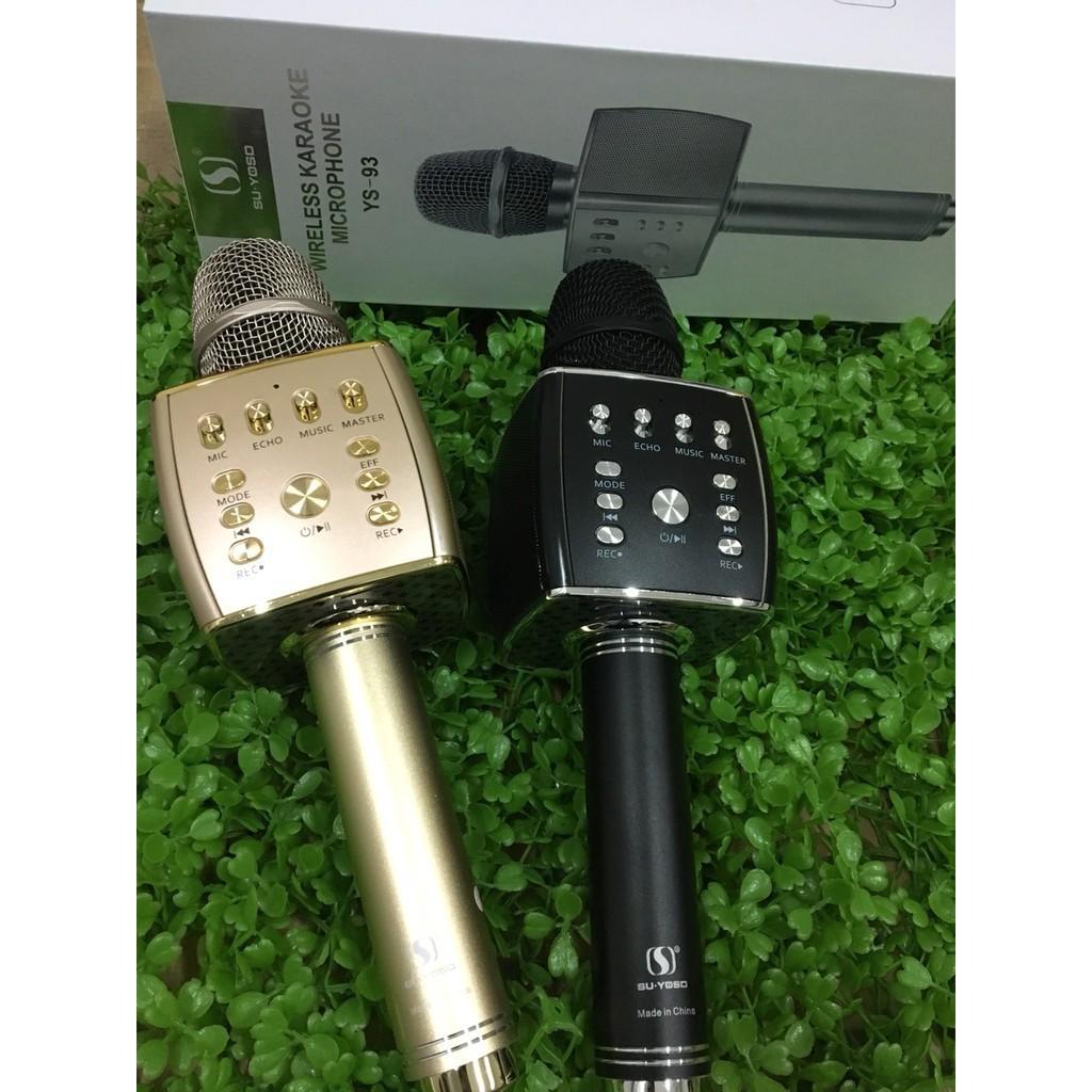 Mic Hát Karaoke Bluetooth YS93 Dùng Hát Tại Nhà Hoặc Livetream (YS92-YS90-YS91-YS95-SD08-SD10-SD17-SD18-L698