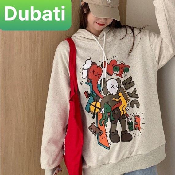 ÁO HOODIE - ÁO KHOÁC NỈ NAM NỮ CHẤT NỈ CÓ MŨ FROM RỘNG HOẠT HÌNH KWASSH- DUBATI FASHION