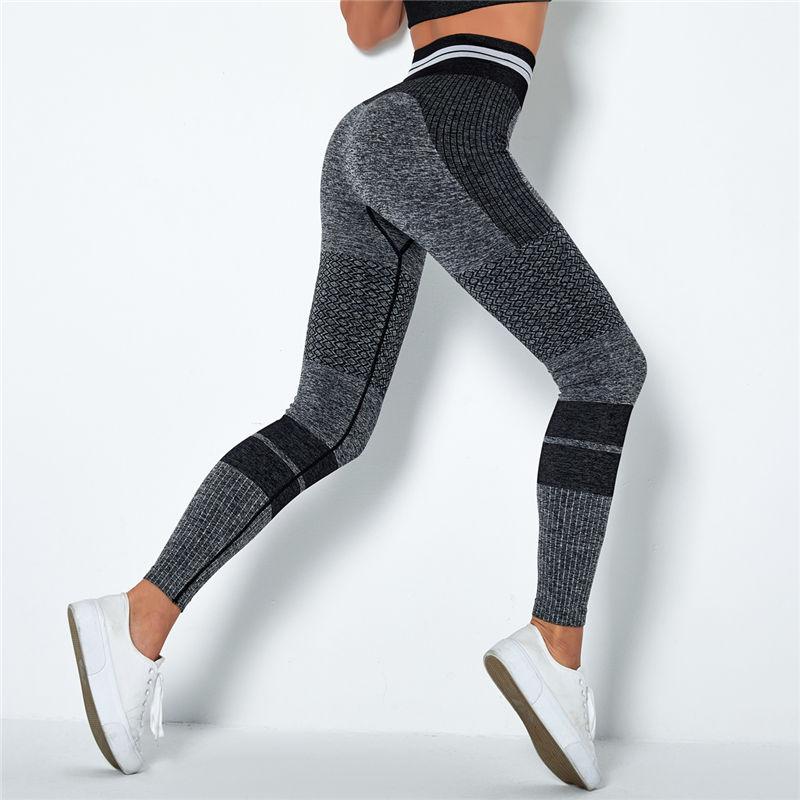 Cao Cấp Quần Legging Tập Yoga Năng Lượng Liền Mạch Quần Thể Thao Sọc Dệt Kim Tập Gym Quần Legging Nhanh Khô Chạy Quần Thoáng Khí Quần Leggin