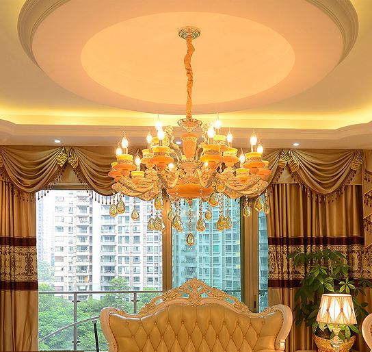 Đèn chùm SOSA phong cách hiện đại loại 15 tay trang trí nhà cửa sang trọng - kèm bóng LED .