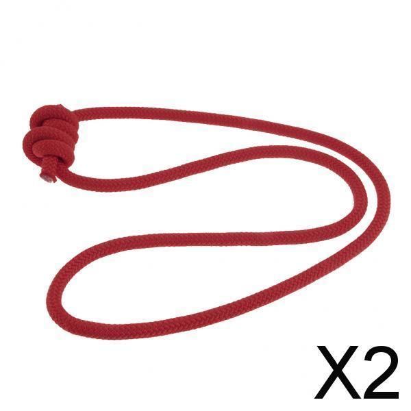 2x6mm Heat Resistant Rock Climbing Knotted Pre-sewn Prusik Cord Red