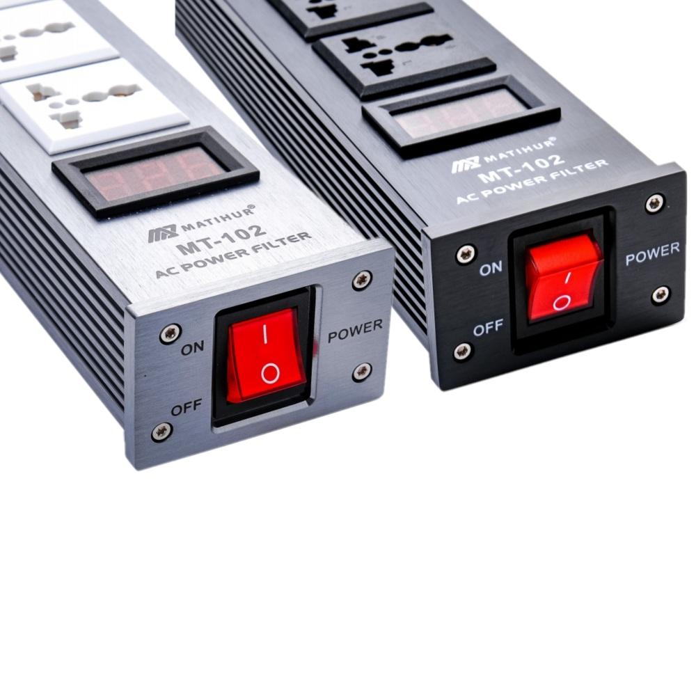 Âm Thanh Hifi Tiếng Ồn Nguồn Điện AC Lọc Điện Hòa Điện Chống Sét Với EU Ổ Cắm Điện Dải Matihur MT-102