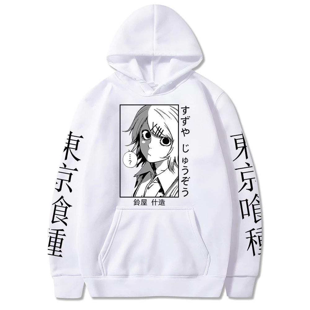 Áo hoodie nỉ Tokyo Ghoul Hoodie Anime Hoodies Juuzou Suzuya In Áo Dài Tay Quá Harajuku