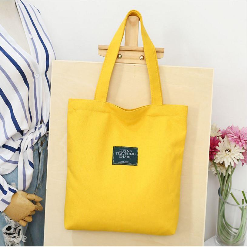 Túi vải CANVAS tote nữ trơn 89769