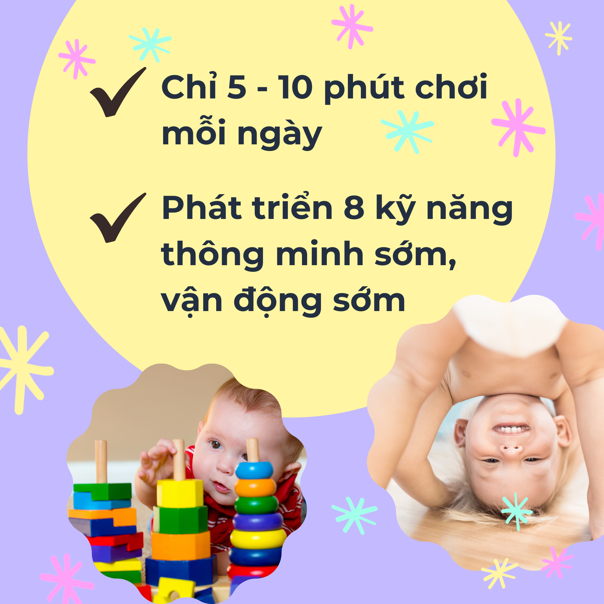 Khóa học Giáo dục sớm cho trẻ 0 - 2 tuổi theo phương pháp Montessori và Shichida