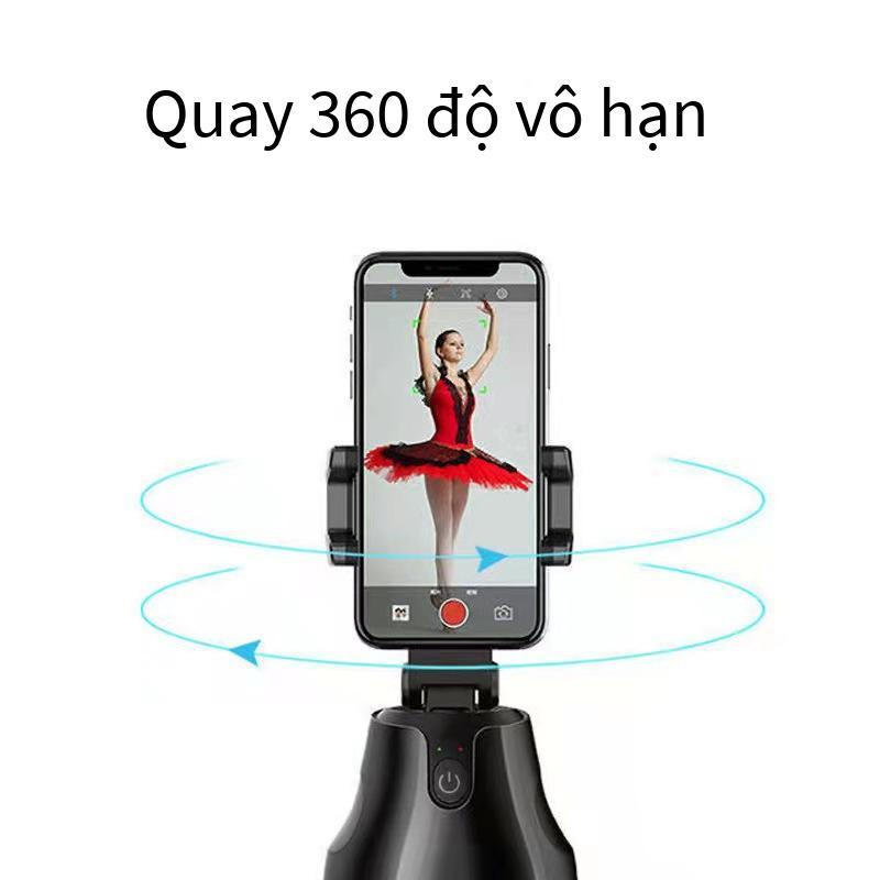 Gimbal theo dõi thông minh 360 ° giá thấp nhất, nhận dạng khuôn mặt, theo dõi tự động, làm đẹp, giá đỡ điện thoại di động, pin khô