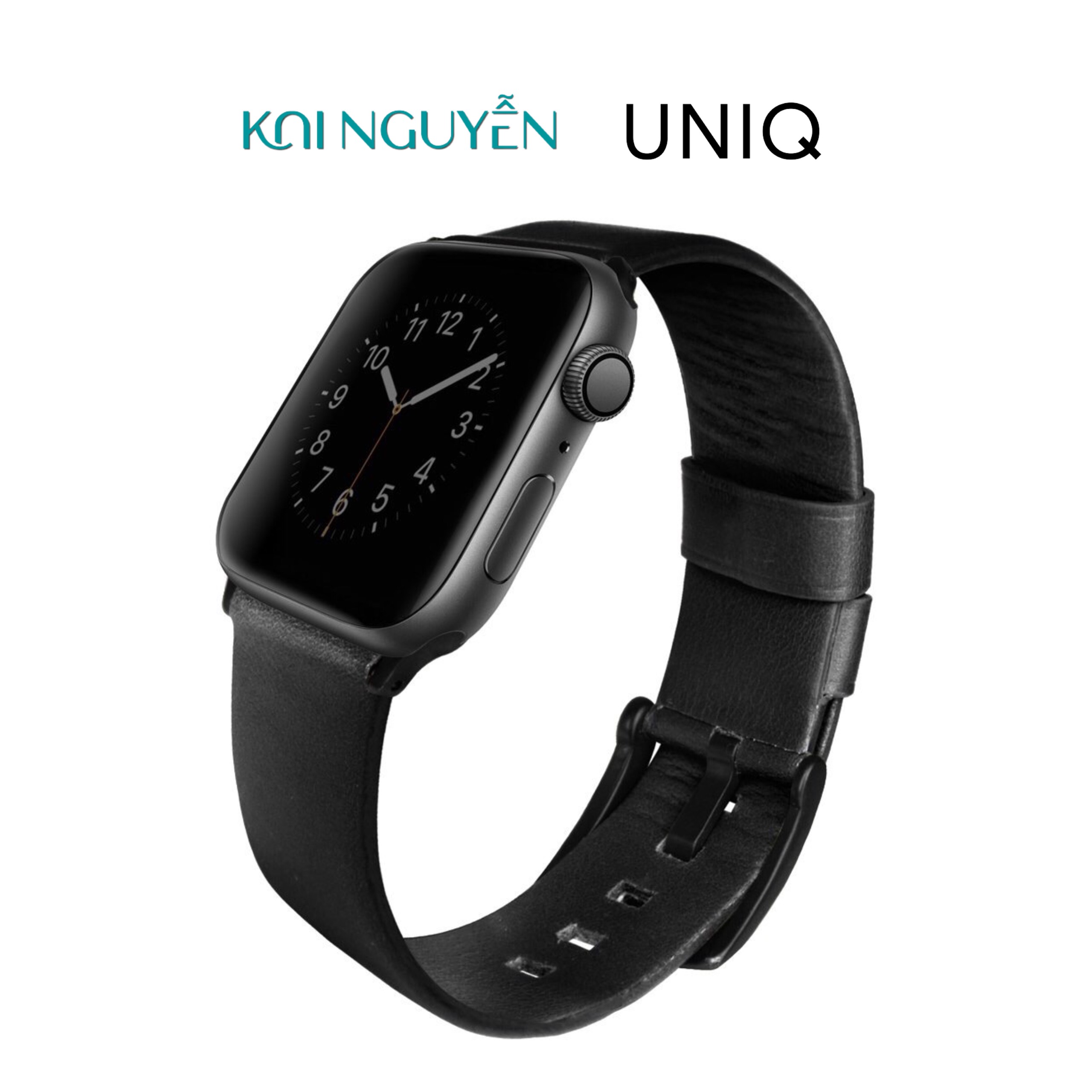 Dây UNIQ Mondain Genuine Leather Strap dành cho Apple Watch Series 1,2,3,4,5,6,7/SE- Hàng chính hãng