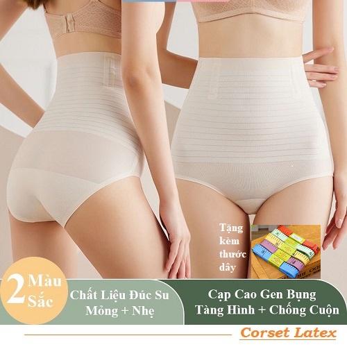 Quần Gen Bụng Định Hình Chất Su Lạnh 3D Chống Cuộn - Quần gen su đúc kháng khuẩn không lộ viền