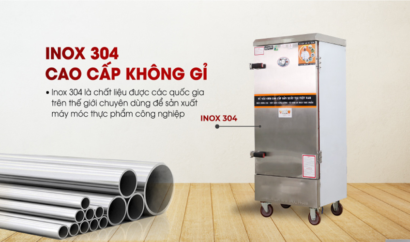 Tủ Hấp Giò Chả, Thực Phẩm 72 Kg Dùng Điện 12 Khay Việt Nam NEWSUN, Năng Suất Cao - Hàng Chính Hãng