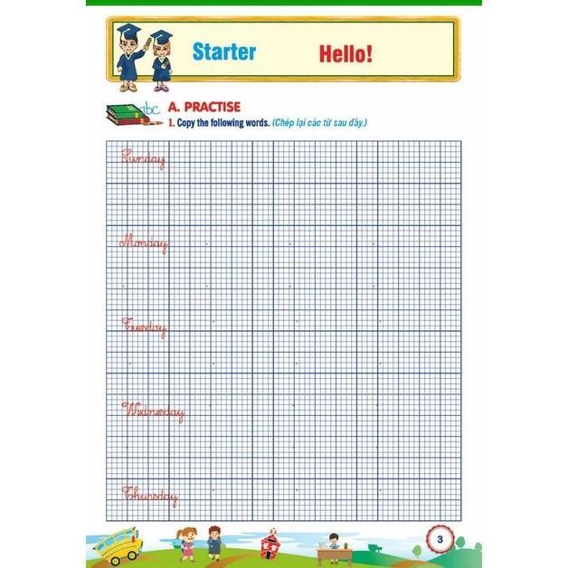 Sách - Tập Viết Tiếng Anh Lớp 2 - Biên Soạn Theo Bộ Sách Family And Friends 2 National Edition - Hồng Ân