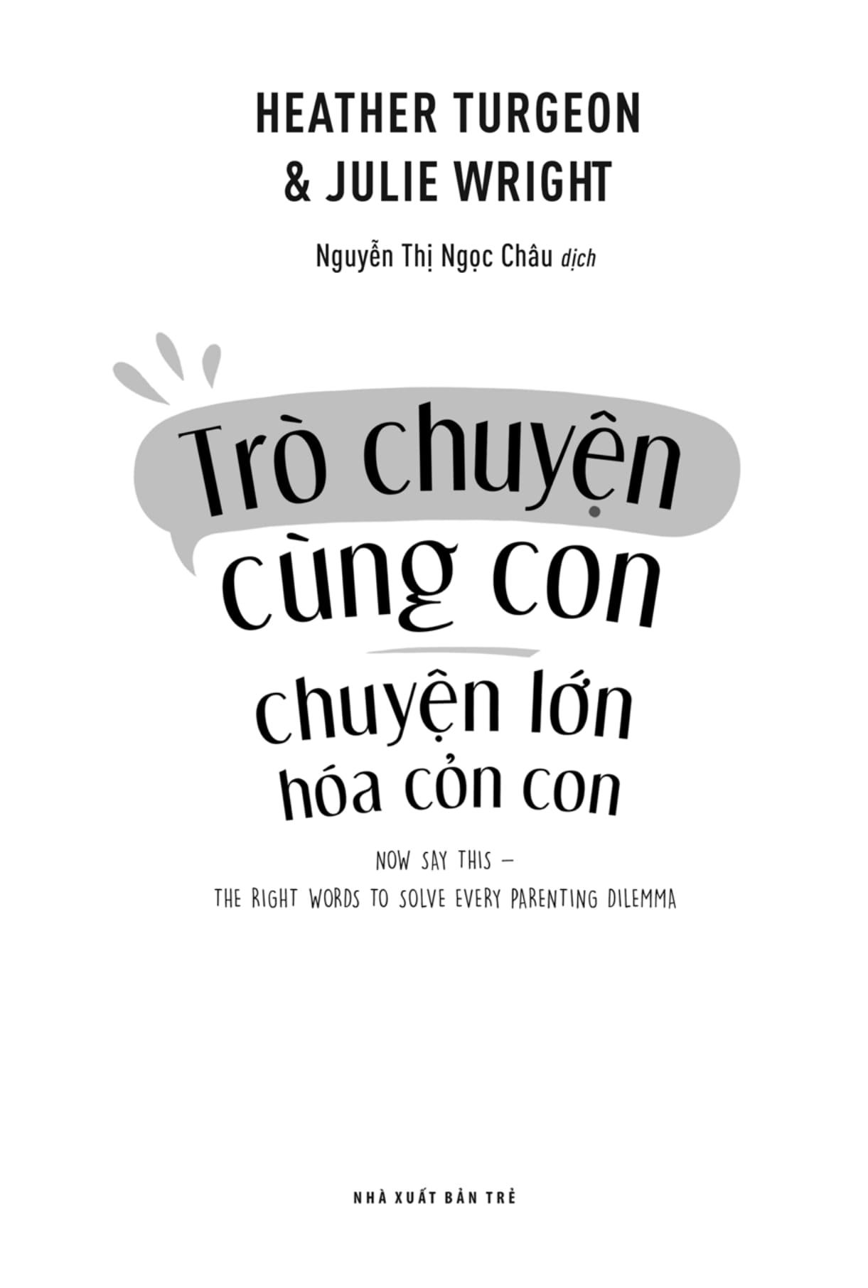 Trò Chuyện Cùng Con - Chuyện Lớn Hóa Chuyện Cỏn Con