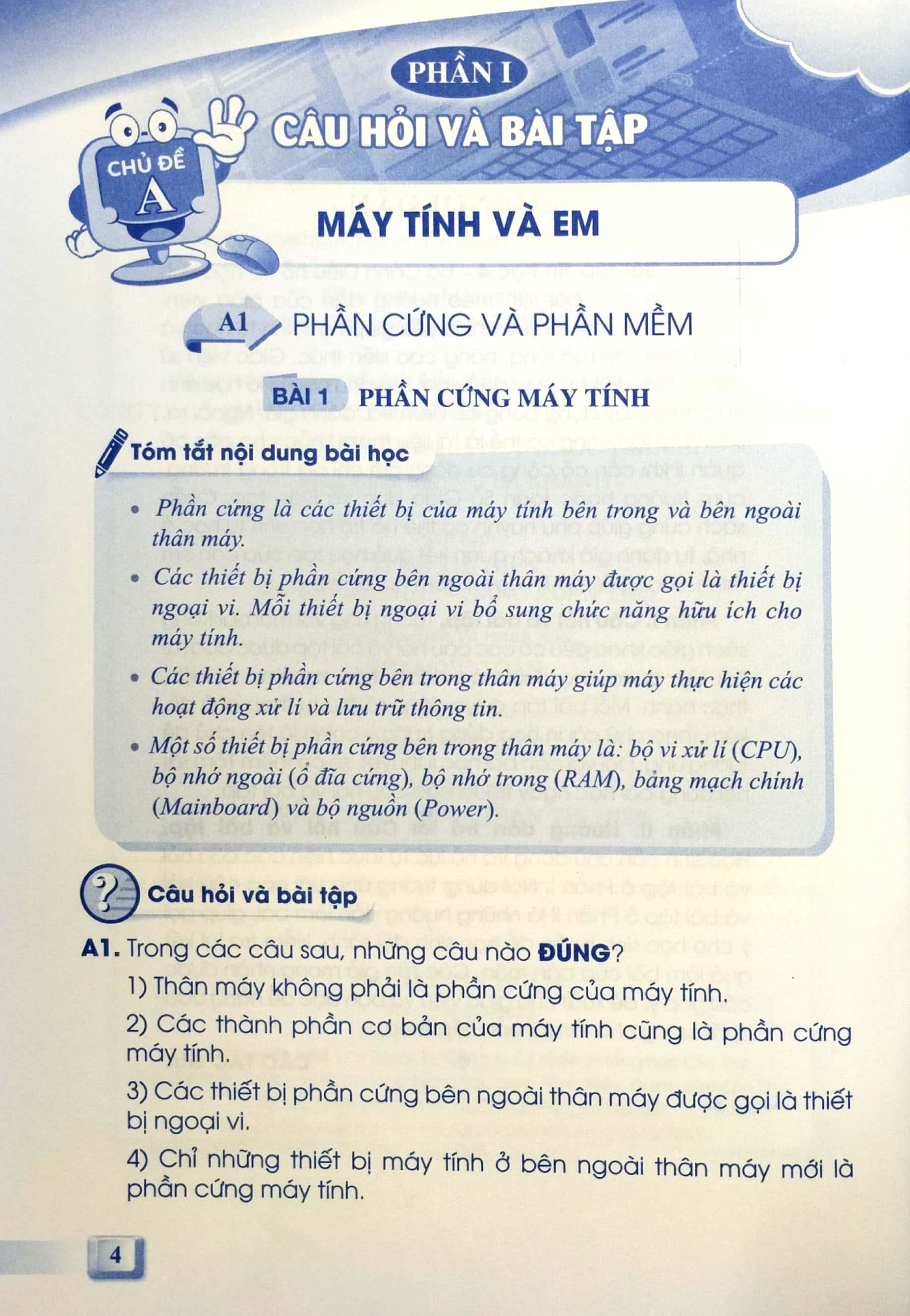 Bài Tập Tin Học 4 (Cánh Diều) (Chuẩn)