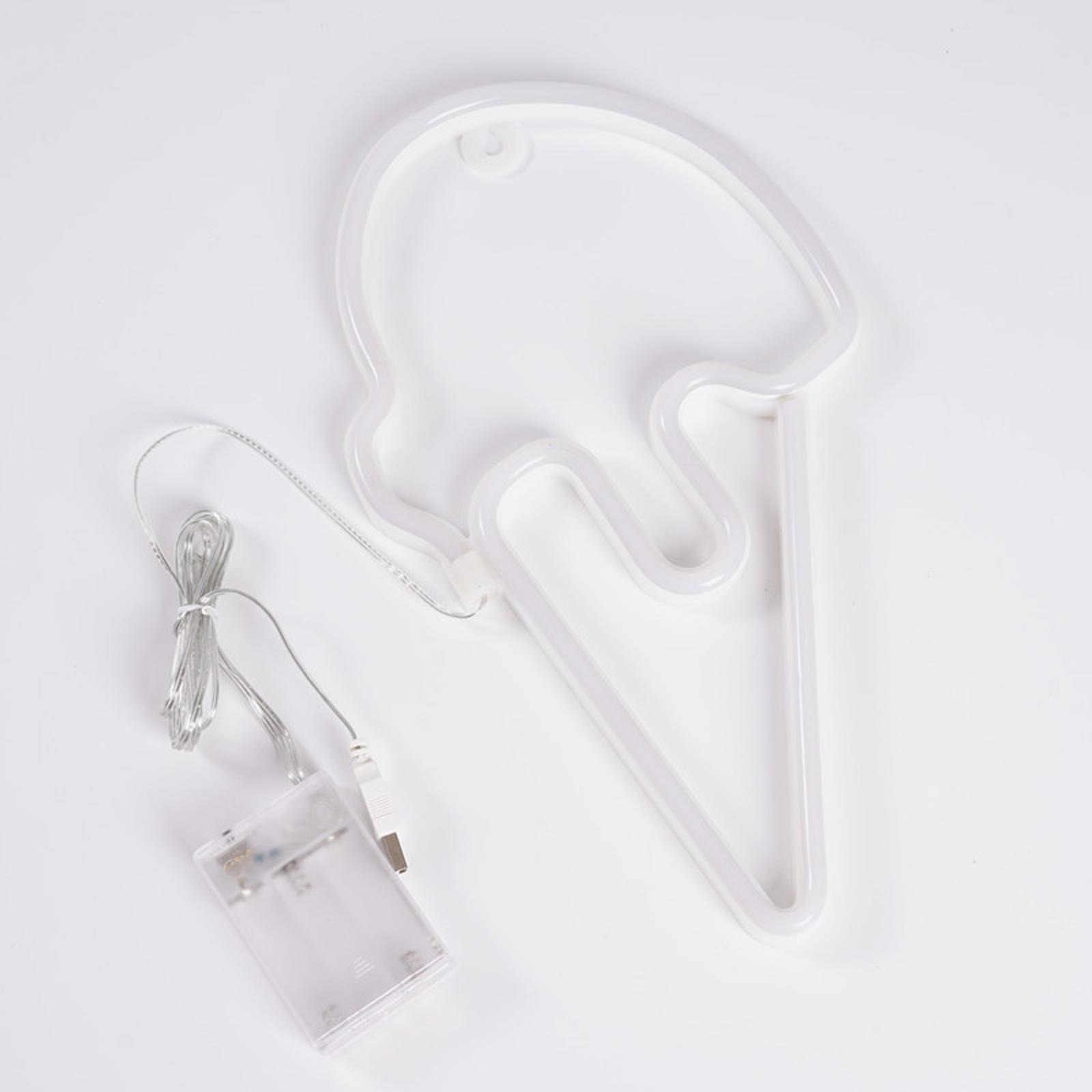 Ice Cream Neon Birthday Gift Portable Home for Halloween Restaurant Festival