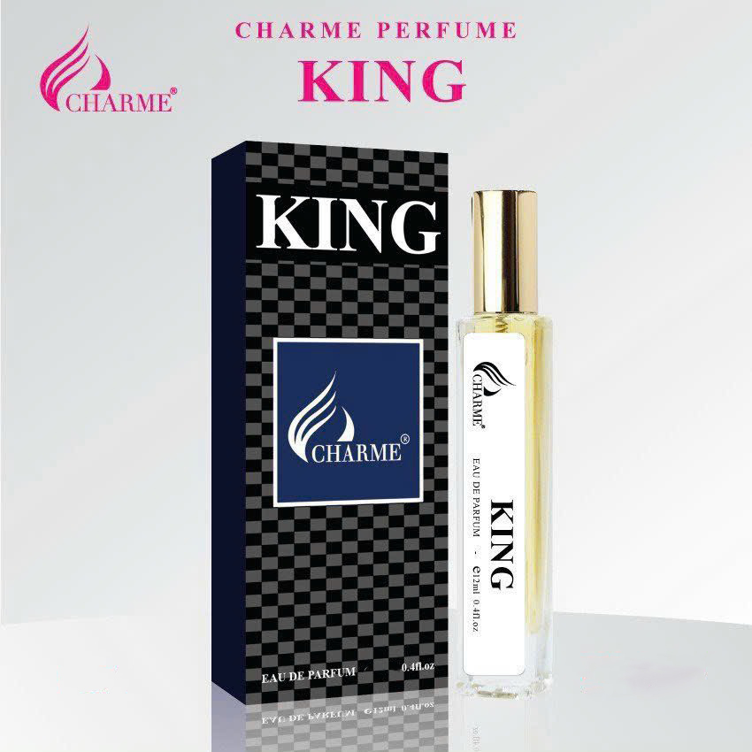 Nước hoa nam cao cấp Charme King 10ml mini hương gỗ nam tính đầy lôi cuốn