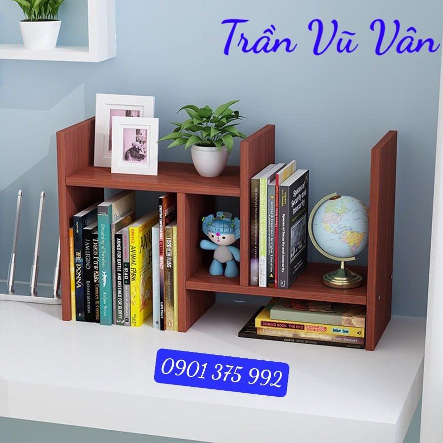 Kệ sách gỗ mini để bàn ( Màu Ngẫu Nhiên