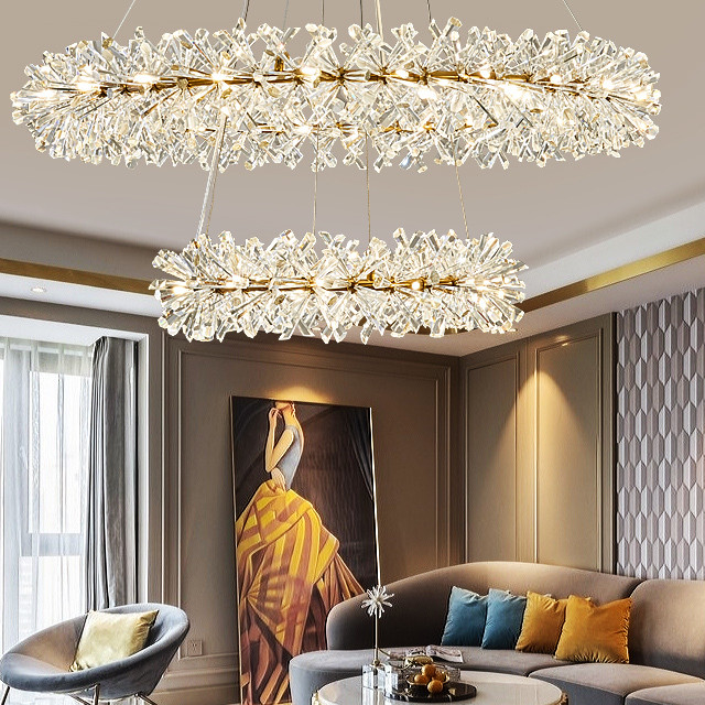 Đèn thả pha lê LADY080-600+800