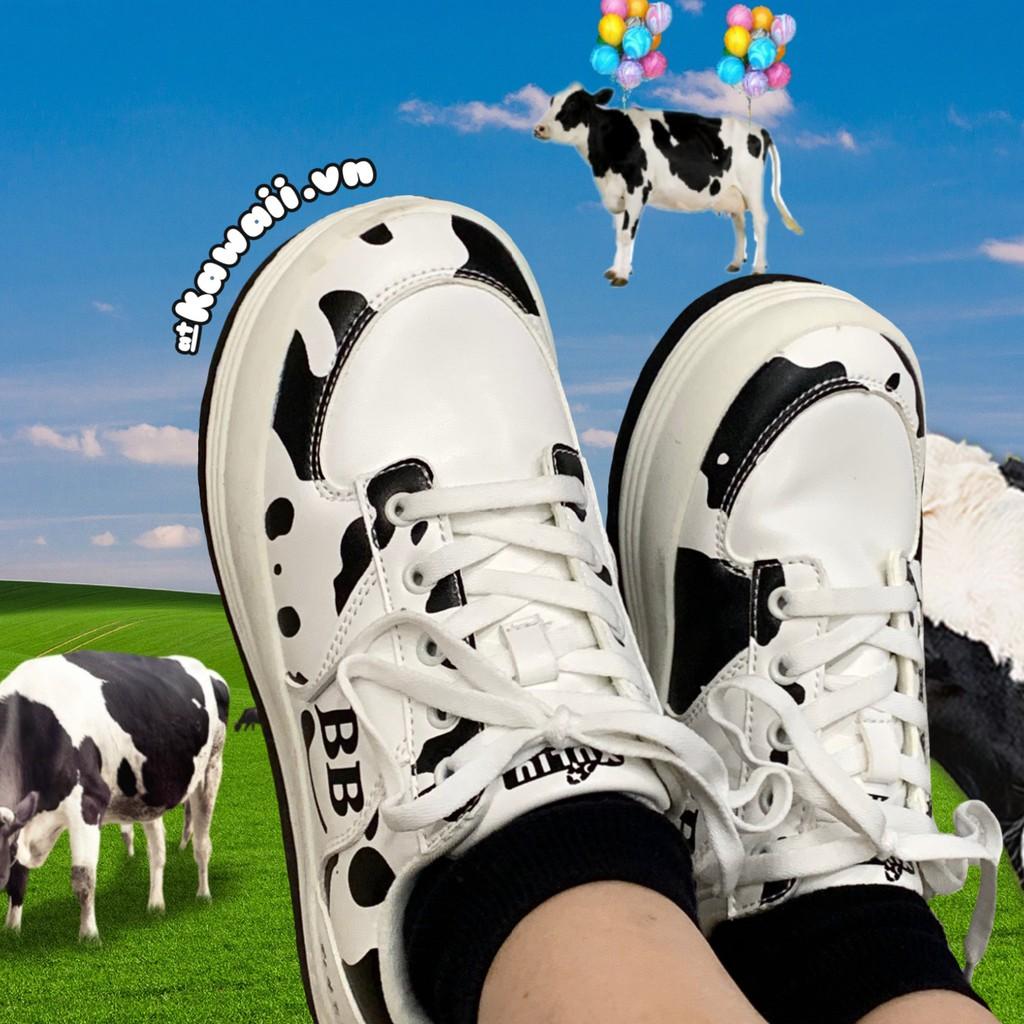  DAIRY COW SHOES - GIÀY BÒ SỮA nguyên chất từ trang trại Nhật Bản (Ảnh thật shop tự thực hiện)