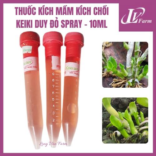 KEIKI DUY SPRAY XANH-ĐỎ 10ml - Thuốc Phun Kích Mầm Kích Chồi Kích Kie Cho Hoa Lan, Cây Cảnh