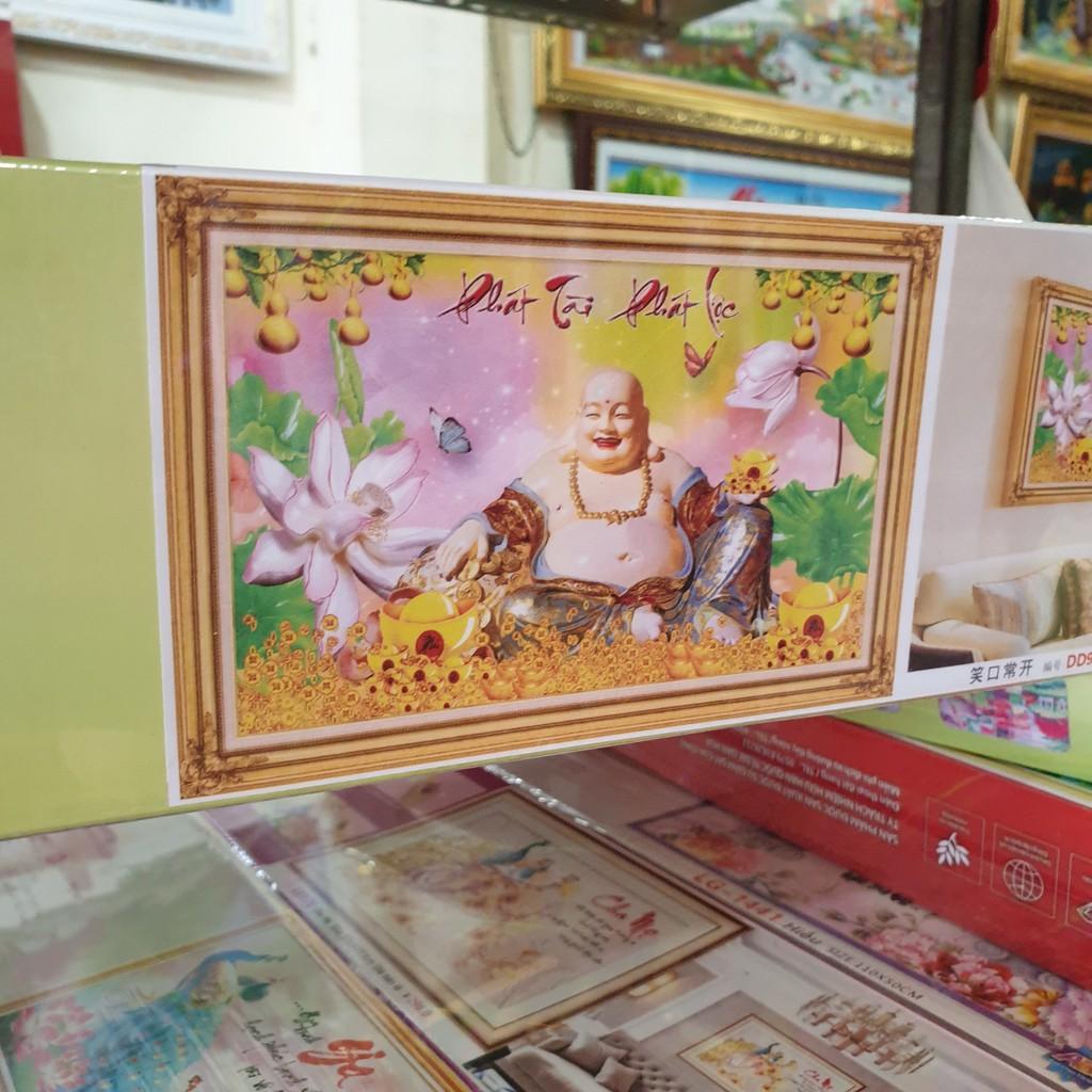 Tranh Đính Đá PHẬT DI LẠC . Kích Thước: 1m x 65cm