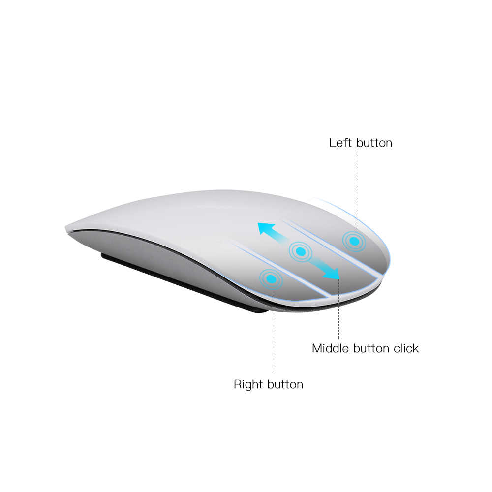 Chuột BT Không Dây Cảm Ứng Cho Tính Xách Tay Windows Và Mac