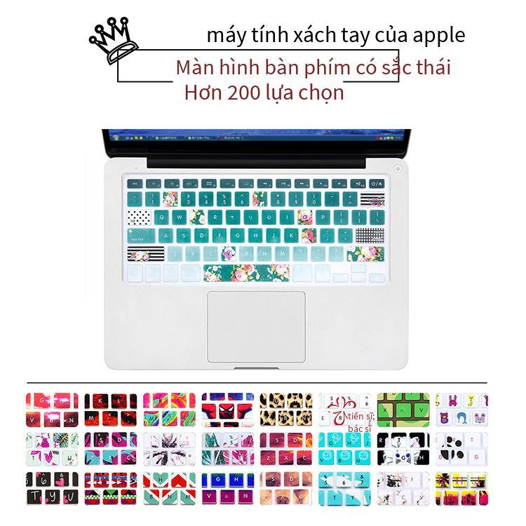 Phong cách mới nhất phù hợp với bộ phim màu bàn phím máy tính xách tay Apple macbook đầy màu sắc hoa văn đầy màu sắc bàn phím phim đầy màu sắc
