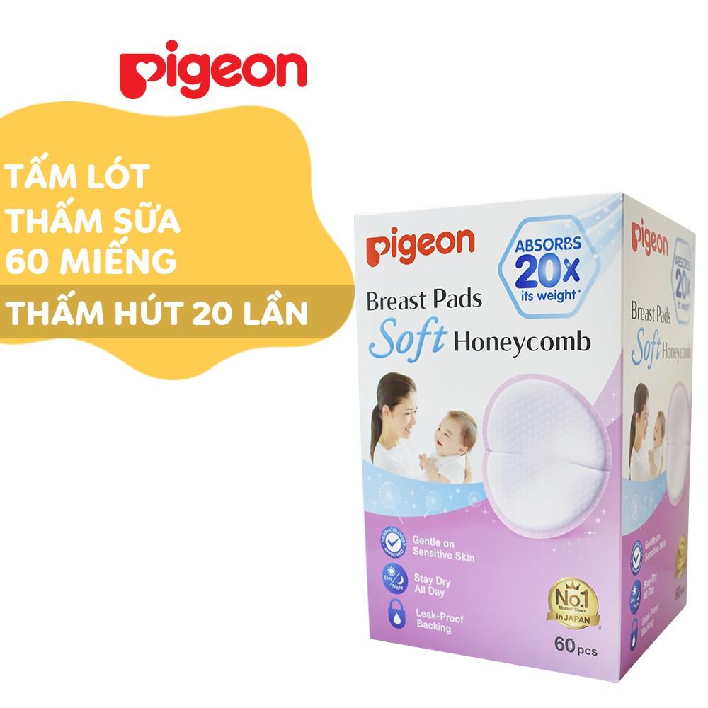 [MUA LÀ CÓ QUÀ] Tấm lót thấm sữa Pigeon 12/30/60 miếng/hộp