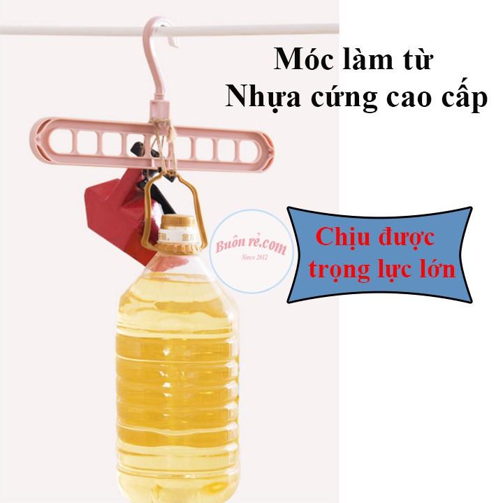 COMBO 5 MÓC TREO QUẦN ÁO ĐA NĂNG THÔNG MINH 9 LỖ TIẾT KIỆM DIỆN TÍCH br00472