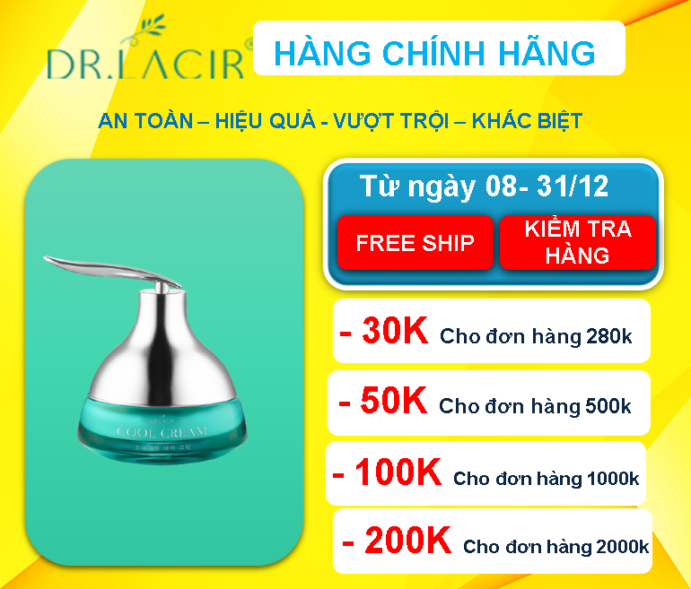 [[ Kem Dưỡng Trắng Ban Đêm - Chống Lão Hoá, Cấp Nước ]] - DR. LACIR - Hàng Chính Hãng Hàn Quốc