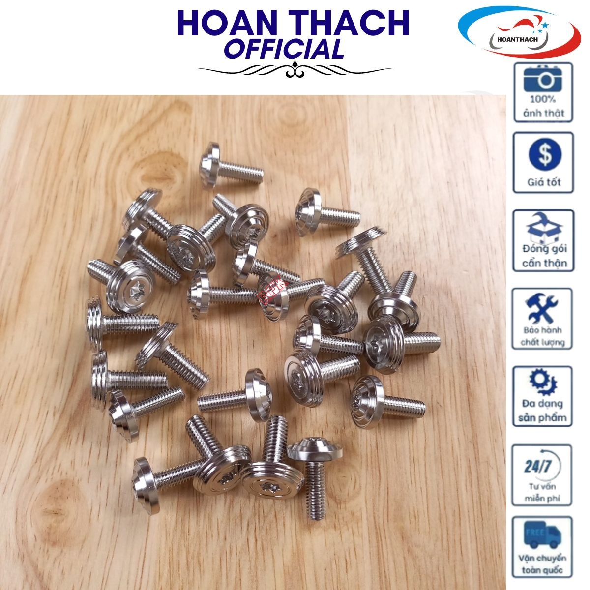 Bộ Ốc Áo Mẫu Thái Inox 304 cho xe máy Winner X ( 26 con ), HOANTHACH SP017386