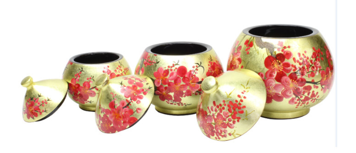 Hủ mận sơn mài size L