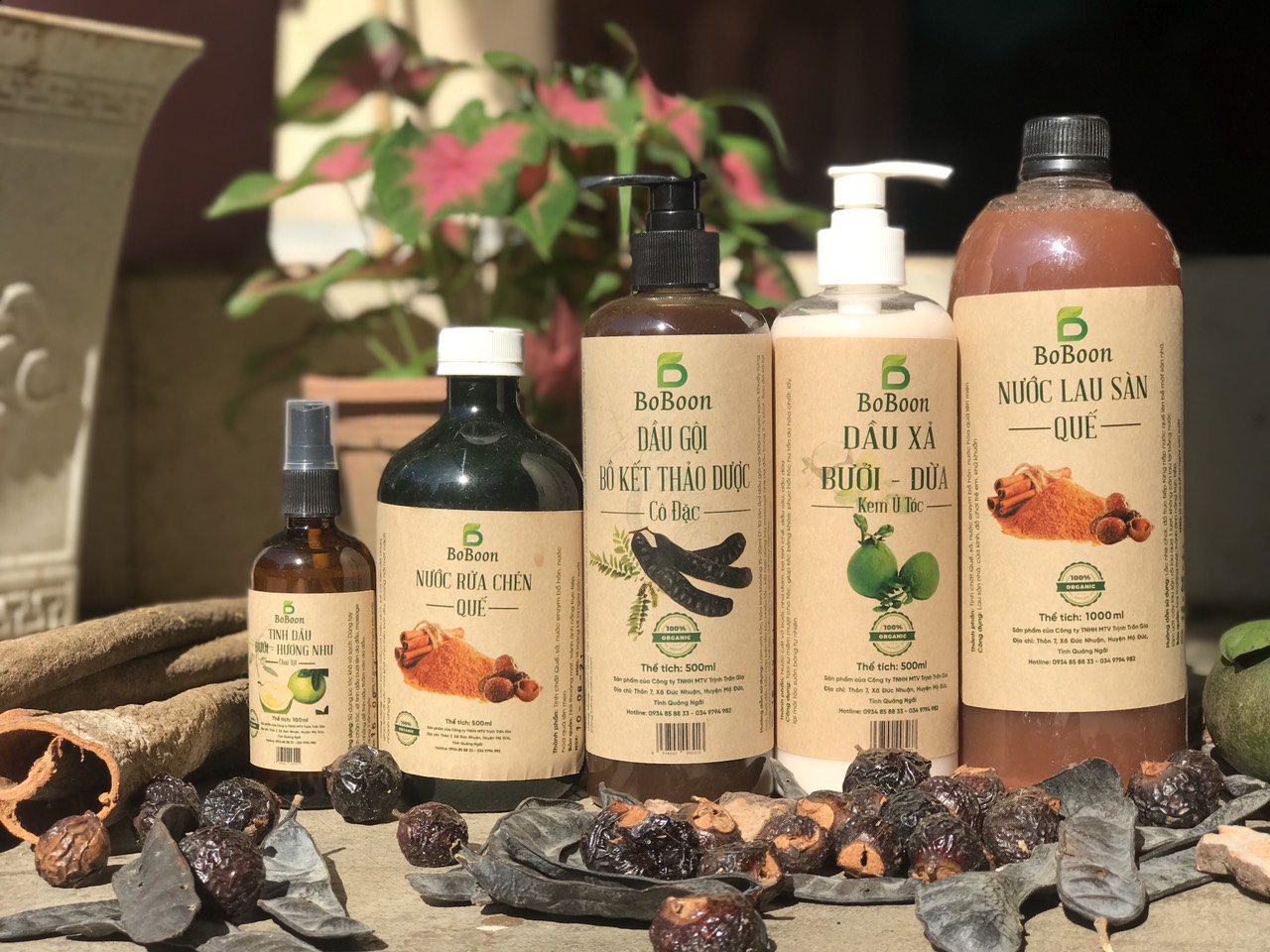 Dầu xả bưởi dừa Boboon phục hồi tóc hư tổn, mềm mượt, chống chẻ ngọn