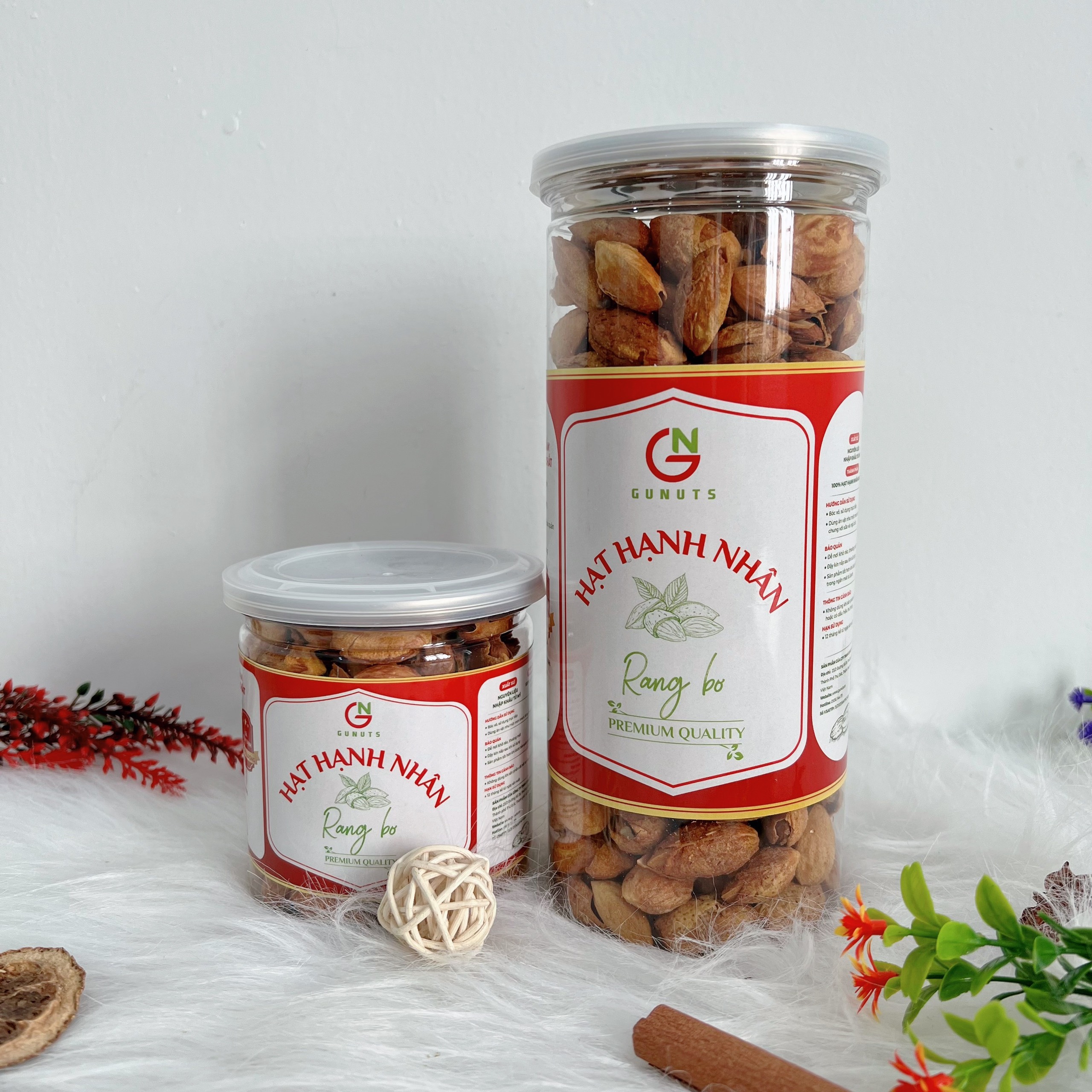 Hạnh Nhân Rang Bơ Vỏ Mỏng Gunuts, Hạt Hạnh Nhân Nhập Khẩu Mỹ Tốt Cho Tim Mạch Hộp 500g