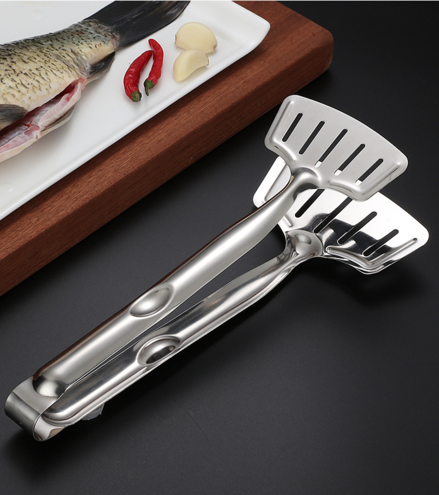 Kẹp Gắp Thức Ăn Bằng Thép Không Gỉ Cao Cấp