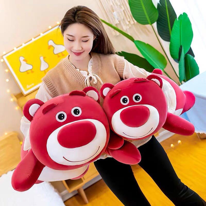 Gấu bông Lotso ôm dài cao cấp cực mềm mịn - đủ size