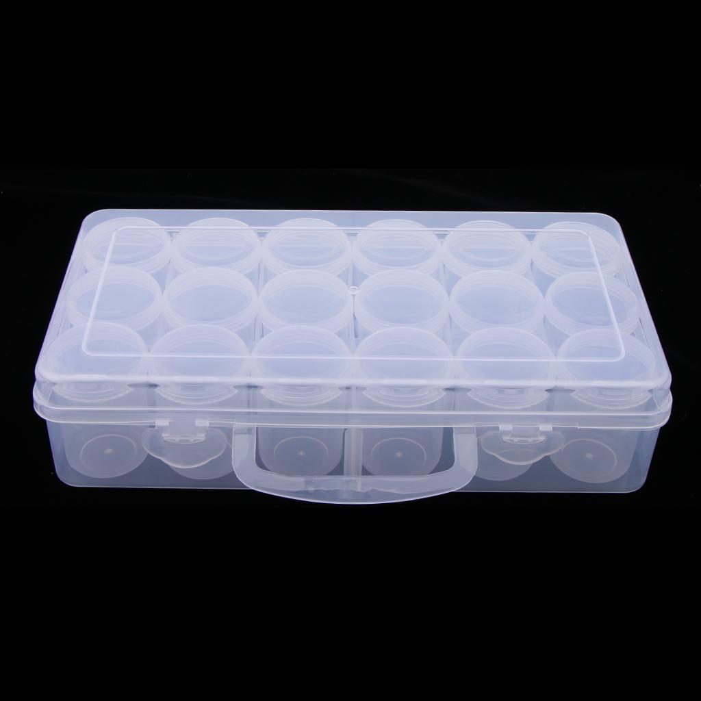 18pcs Empty Makeup Jar Pot Travel Face Cream/Lotion/Cosmetic Pill Containers