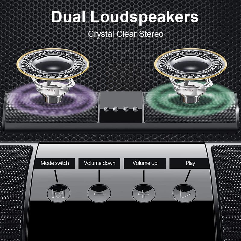 Loa Bluetooth Mini A2,loa không dây loa kép,âm bass mạnh treble rời,hỗ trợ USB thẻ nhớ TF/FM/USB/BT/AUX