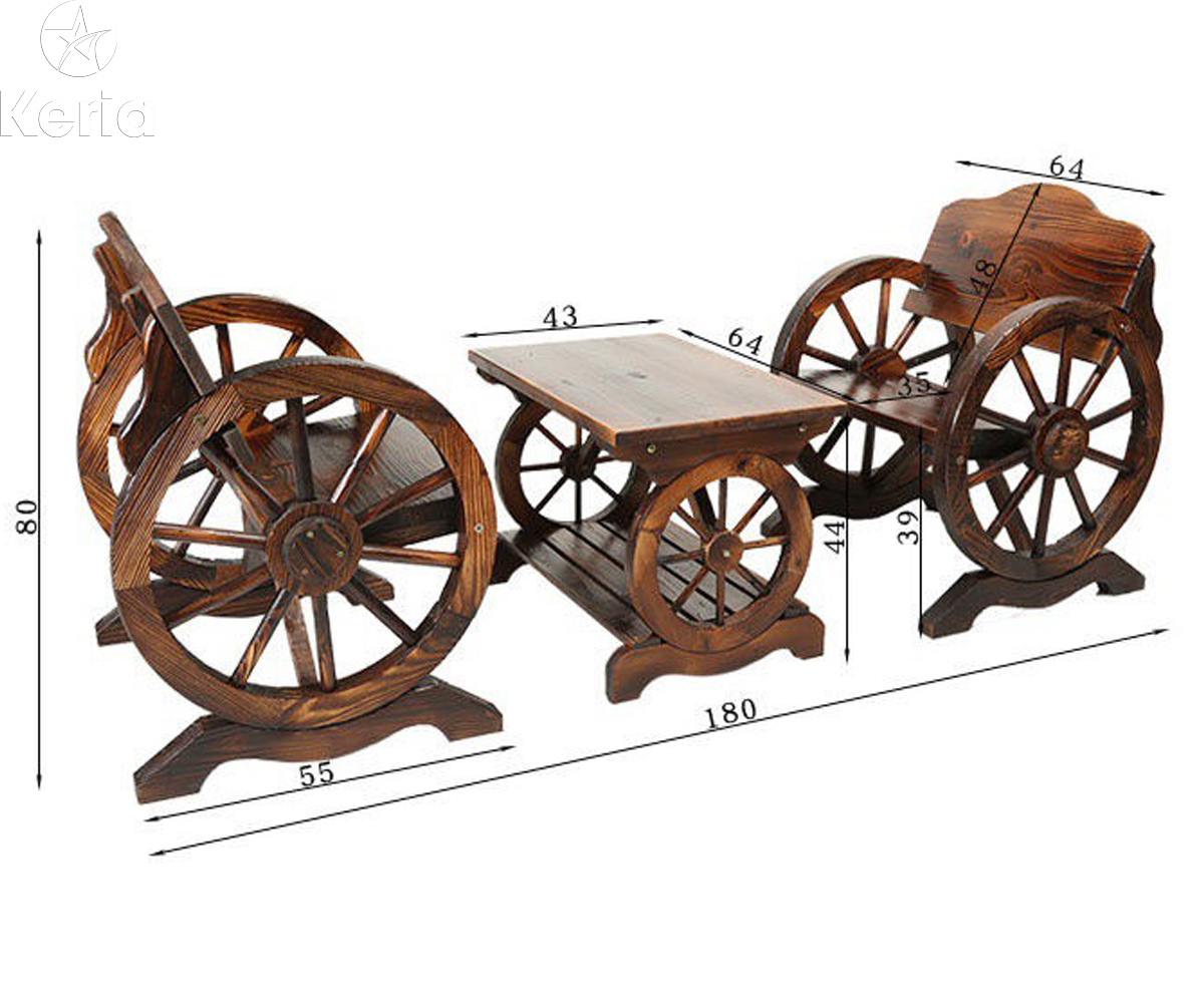 Bộ bàn ghế café bàn trà phòng khách sân vườn ban công cổ điển phong cách châu âu KG01