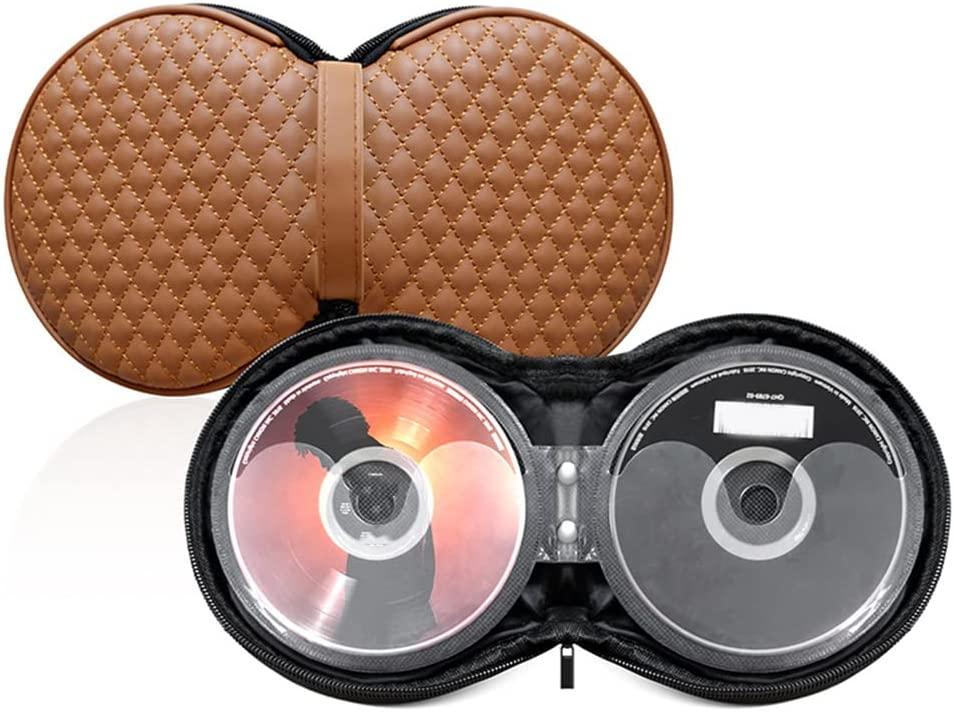 Vỏ CD di động, 20 công suất CD CD CD trong DVD DVD Túi lưu trữ DVD Túi xách DVD Túi DVD Túi DVD với khóa kéo cho Bàn nhà, màu đen